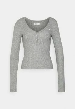 Hollister Co. ICON COZY HENLEY - Langarmshirt - Grey | Damen -Hollister Co Verkäufe 2022 f4775cb6717c4f41b752ce7a585db44f