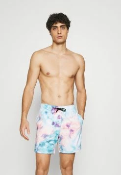Hollister Co. WASH EFFECT GUARD - Badeshorts - Blue/pink | Herren