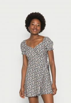 Hollister Co. BEST IS BACK WOVEN WRAP DRESS - Freizeitkleid - Black | Damen