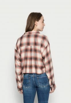 Hollister Co. Hemdbluse - White/black/cinnabar Plaid | Damen -Hollister Co Verkäufe 2022 f7dd56bb01874a25820d528228cd1ae9