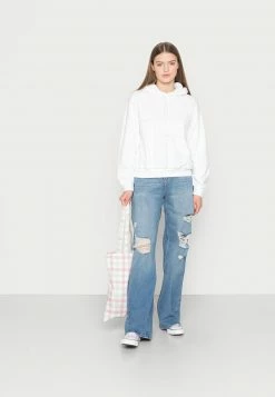 Hollister Co. JOCK TAG CROPPED - Kapuzenpullover - Bright White | Damen -Hollister Co Verkäufe 2022 f8ff1e95842a48beb42630d423887ffb