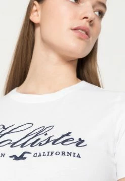 Hollister Co. T-Shirt Print - White | Damen -Hollister Co Verkäufe 2022 f91af7353ca4472699406a367a7da596