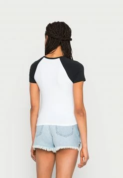 Hollister Co. BASEBALL RINGER - T-Shirt Print - Black/white | Damen -Hollister Co Verkäufe 2022 fa0cdf7cca7948609a8d589d0aebf4f5