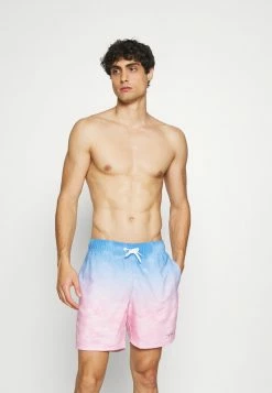 Hollister Co. WASH EFFECT GUARD - Badeshorts - Blue/pink | Herren