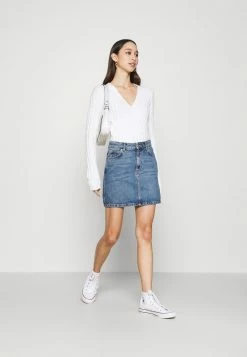 Hollister Co. CROP WRAP FRONT - Strickpullover - White | Damen -Hollister Co Verkäufe 2022 fa466bef695e4734b235293fe820bb3c