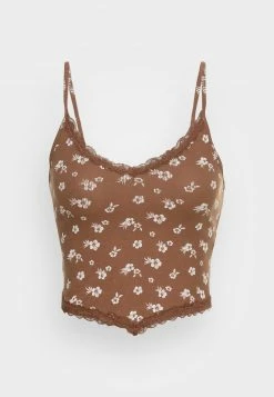 Hollister Co. BARE TRIM CAMI - Top - Brown | Damen -Hollister Co Verkäufe 2022 fc79c8f6091540978e0d0013deceeb2b