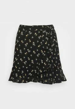 Hollister Co. SOFT FLIRTY DAY 2 NIGHT - Minirock - Black/ Yellow Floral | Damen -Hollister Co Verkäufe 2022 fdc253a53c2a4b6c82f5c8d3607bebc2