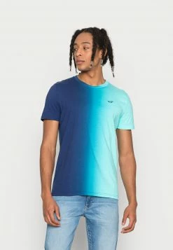 Hollister Co. CREW ICON OMBRE UNISEX - T-Shirt Print - Navy/blue