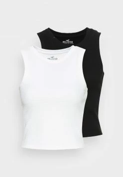 Hollister Co. 2 Pack - Top - Casual Black/white | Damen -Hollister Co Verkäufe 2022 ffc0b49b4d474f9a815ec230f9164663