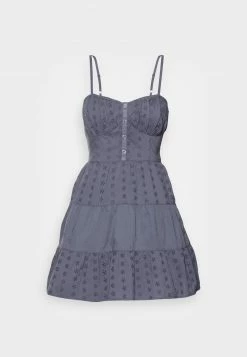 Hollister Co. BARE VOLUME DRESS PRETTY - Freizeitkleid - Pretty Navy Texture | Damen -Hollister Co Verkäufe 2022 fff77e17a04549dbad1b45d807f323e8